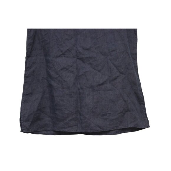 NWT Talbots Tunic Blouse Size Medium Navy 100% Linen Beach Coastal Preppy - Picture 9 of 12